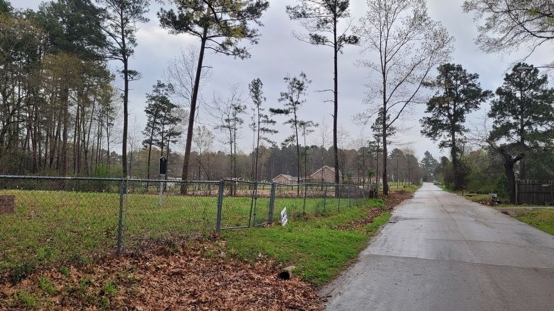 The view of the Stranger's Rest Cemetery and Marker along the street. Click for full size. The view of the Stranger's Rest Cemetery and Marker along the street image. Click for full size.