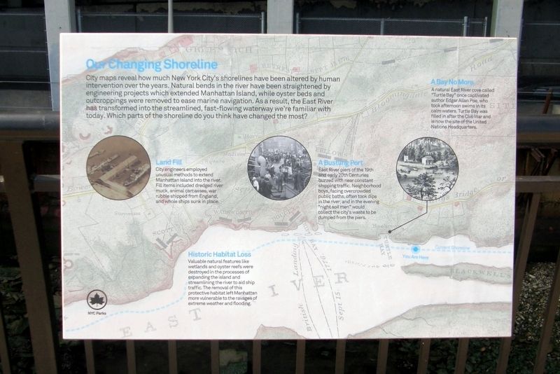 Our Changing Coastline wayside. Click for full size. Our Changing Coastline wayside image. Click for full size.