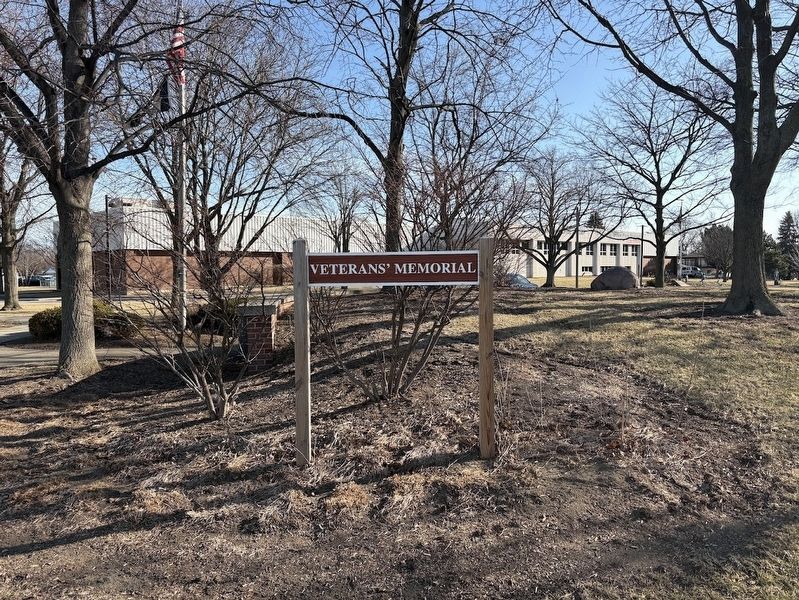 Morton Grove Veterans Memorial. Click for full size. Morton Grove Veterans Memorial image. Click for full size.