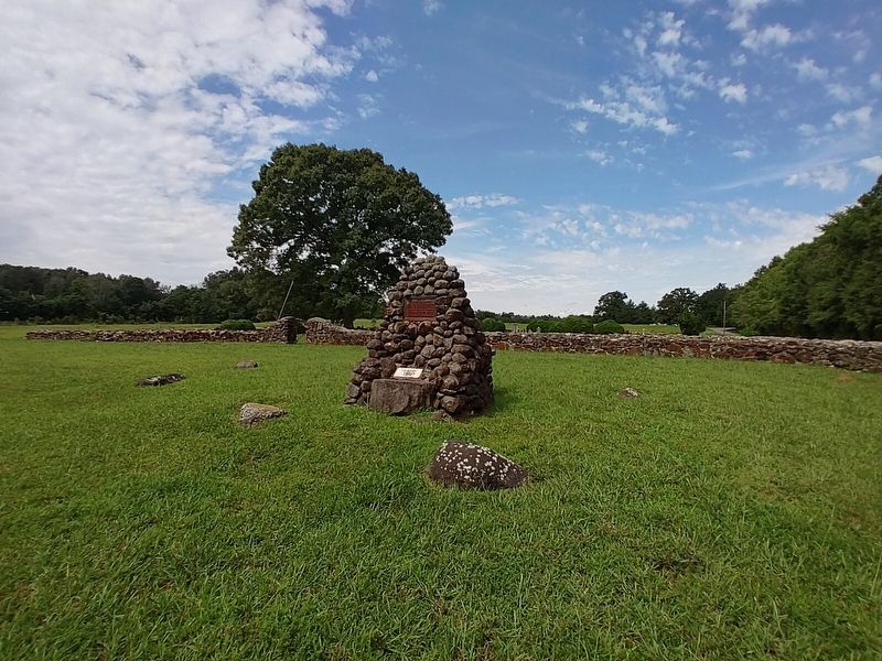 Wide view of Olive Branch Marker and cemetery. Click for full size. Wide view of Olive Branch Marker and cemetery image. Click for full size.