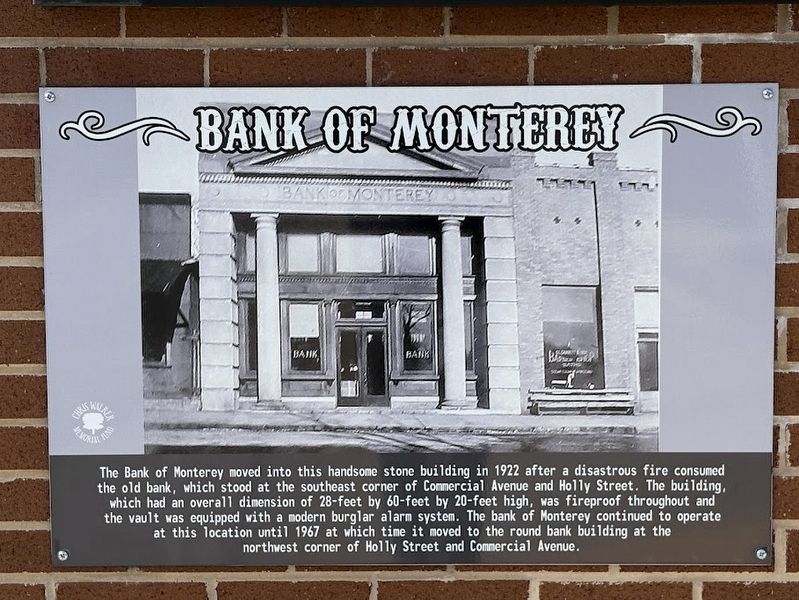 Bank of Monterey Marker image. Click for full size.