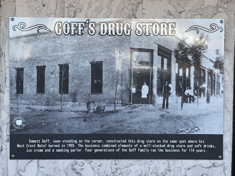 Goff's Drug Store Marker image. Click for full size.