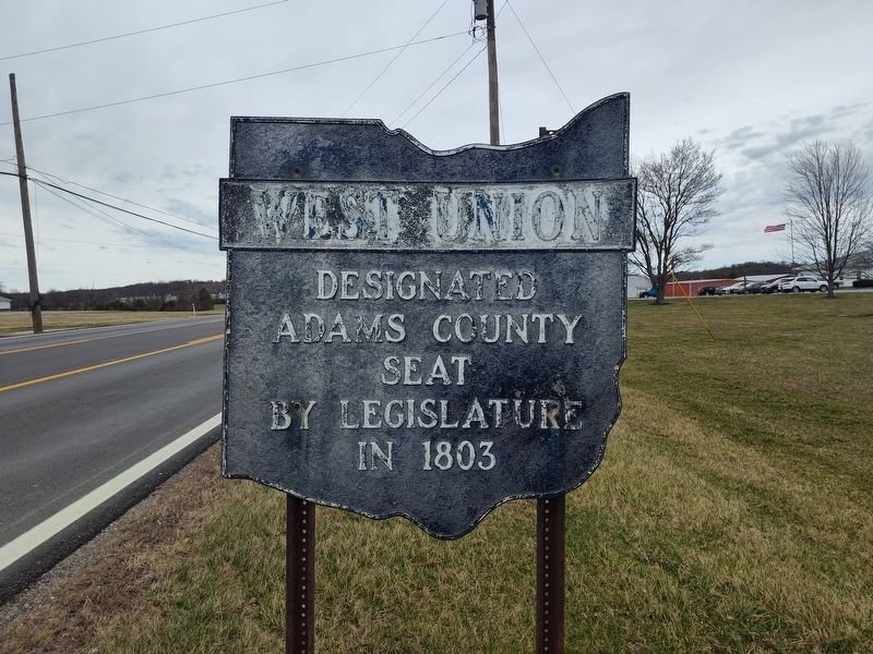 West Union Marker. Click for full size. West Union Marker image. Click for full size.