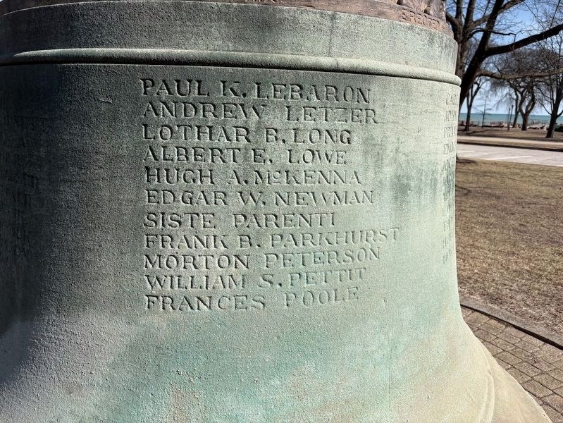 Evanston War Memorial (World War, part 3) image. Click for full size.