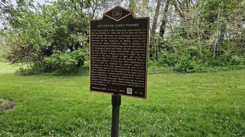 Governor James Ponder Marker. Click for full size. Governor James Ponder Marker image. Click for full size.