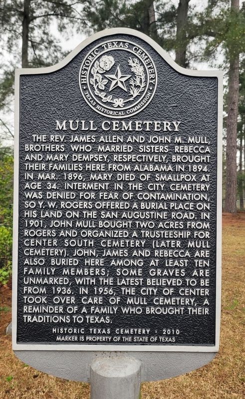 Mull Cemetery Marker. Click for full size. Mull Cemetery Marker image. Click for full size.