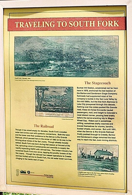 Traveling to South Fork Marker image. Click for full size.