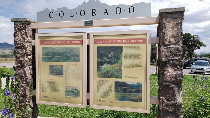 Traveling to South Fork Marker image. Click for full size.