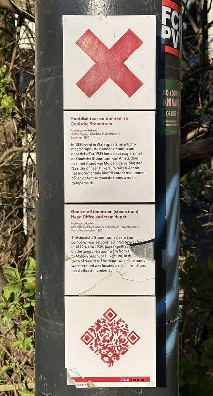 Hoofdkantor en tramremise / Head Office and Tram Depot Marker image. Click for full size.