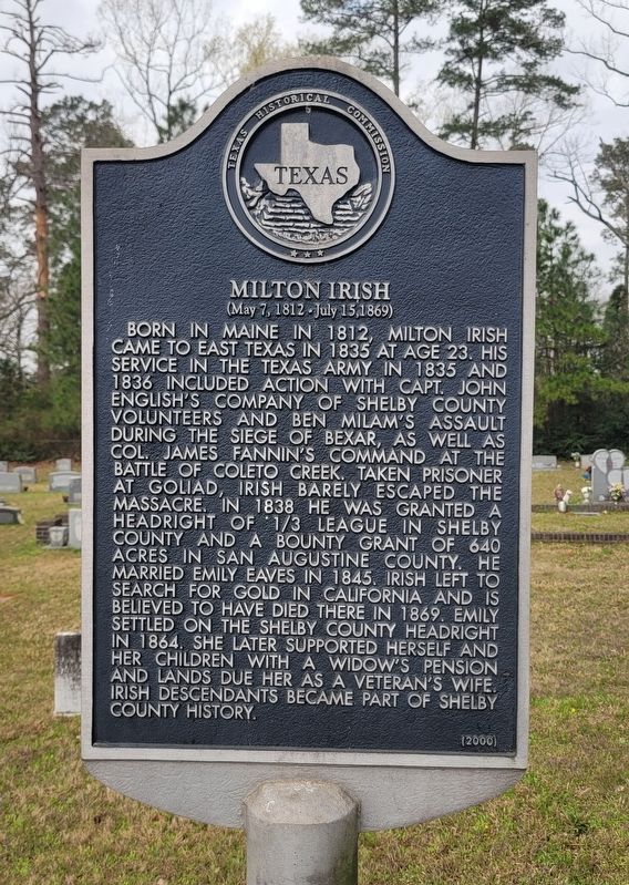 Milton Irish Marker image. Click for full size.