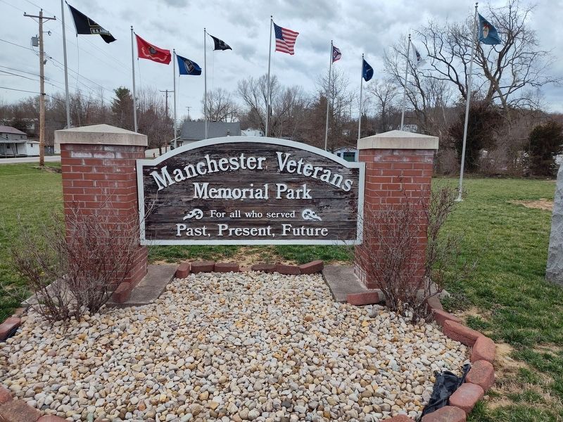Manchester Veterans Memorial Park Dedication. Click for full size. Manchester Veterans Memorial Park Dedication image. Click for full size.
