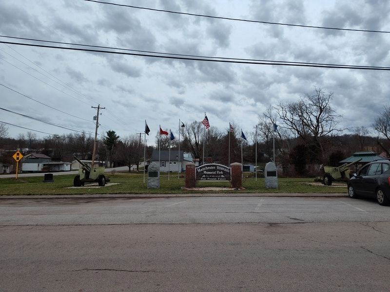 Manchester Veterans Memorial Park. Click for full size. Manchester Veterans Memorial Park image. Click for full size.