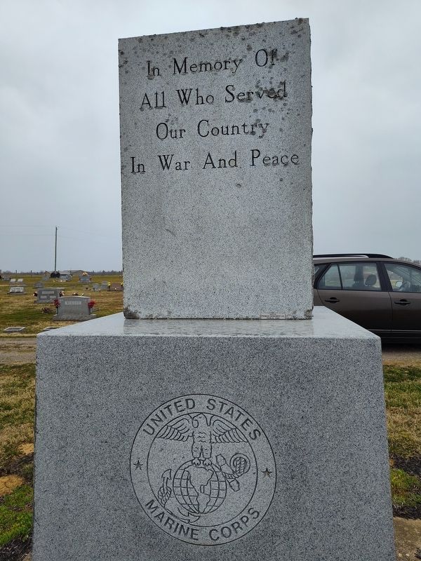 Cherry Fork Cemetery Veterans Memorial image. Click for full size.