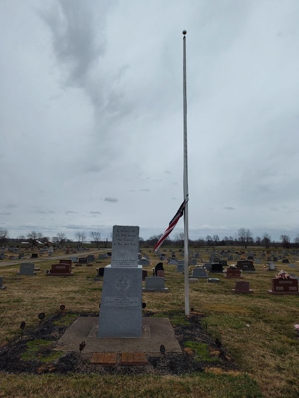 Cherry Fork Cemetery Veterans Memorial image. Click for full size.
