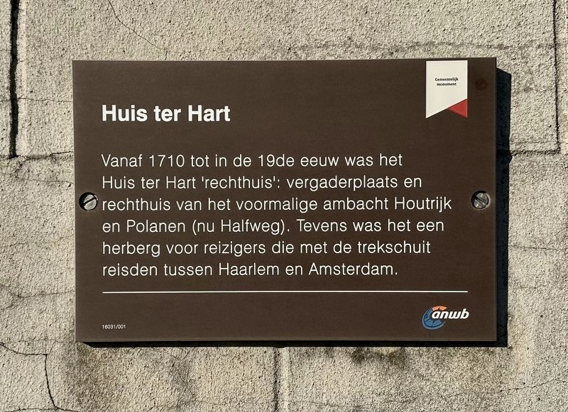 Huis ter Hart Marker image. Click for full size.