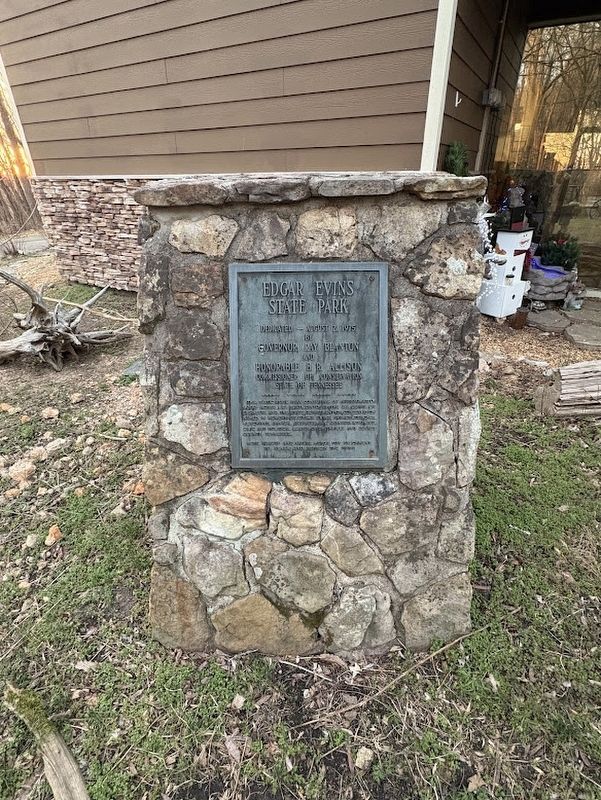 Edgar Evins State Park Marker image. Click for full size.