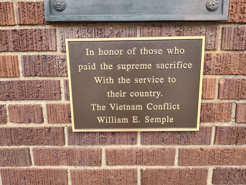 Vietnam Conflict Memorial Marker image. Click for full size.