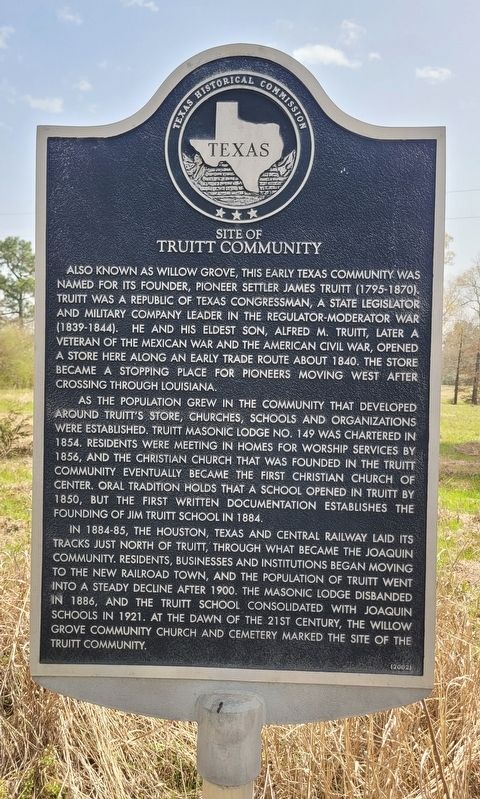 Site of Truitt Community Marker image. Click for full size.