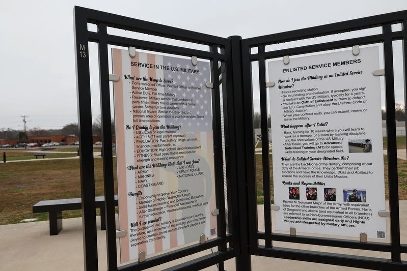Service in the U.S. Military Marker image. Click for full size.