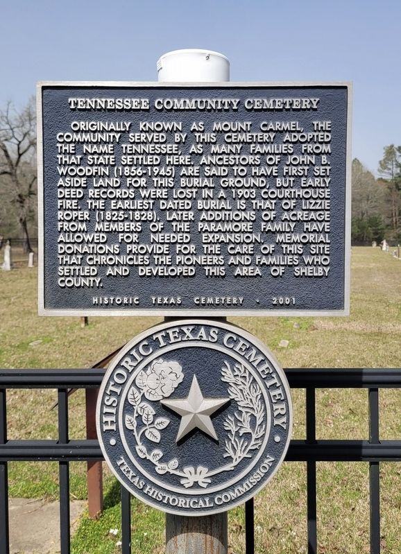 Tennessee Community Cemetery Marker image. Click for full size.