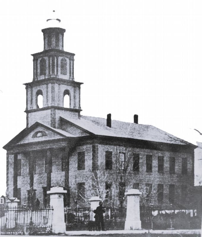 Marker detail: First Presbyterian Church<br>(1819-1867). Click for full size. Marker detail: First Presbyterian Church<br>(1819-1867) image. Click for full size.