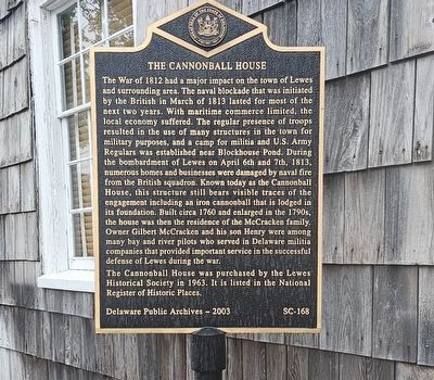 The Cannonball House Marker image. Click for full size.