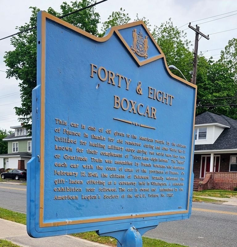 Forty & Eight Boxcar Marker. Click for full size. Forty & Eight Boxcar Marker image. Click for full size.