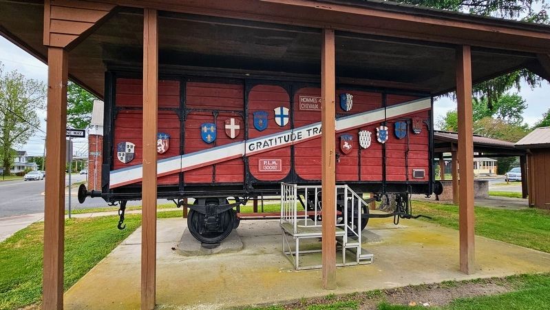 Delaware's Merci Train. Click for full size. Delaware's Merci Train image. Click for full size.