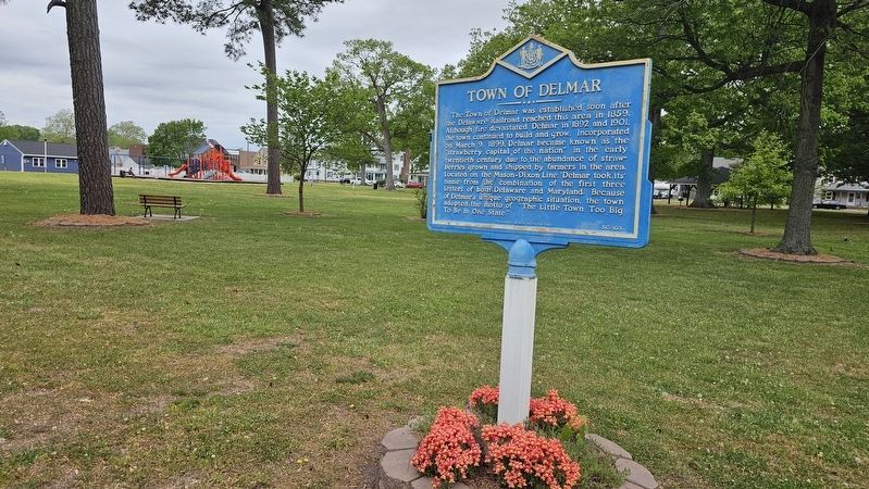 Town of Delmar Marker image. Click for full size.