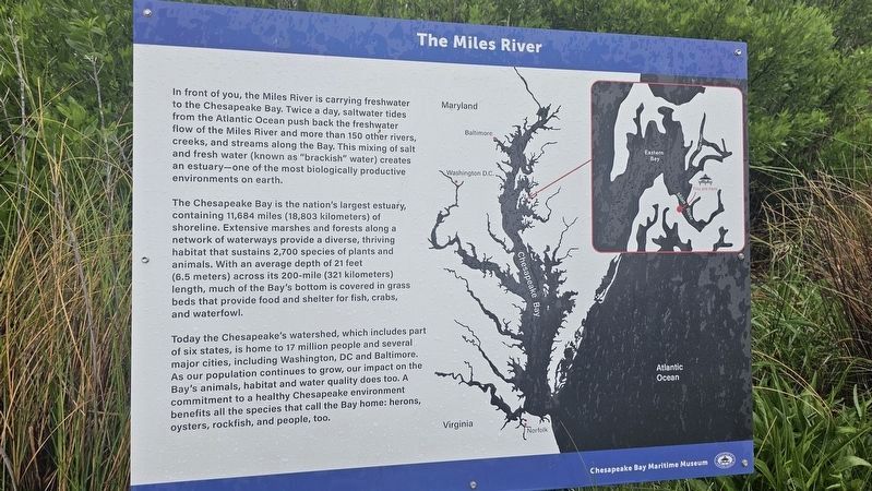 The replacing Miles River signage. Click for full size. The replacing Miles River signage image. Click for full size.