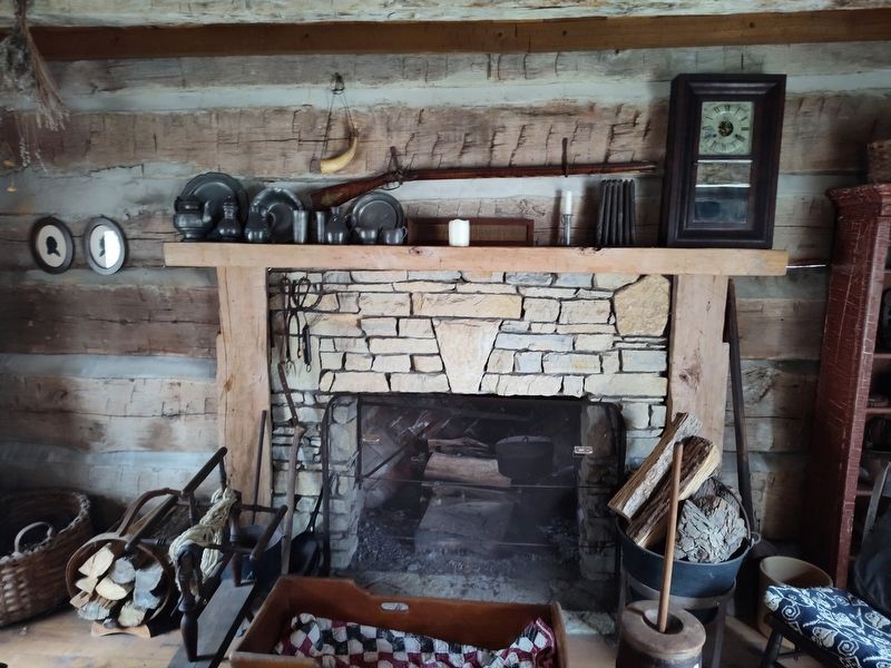 Log Cabin interior. Click for full size. Log Cabin interior image. Click for full size.