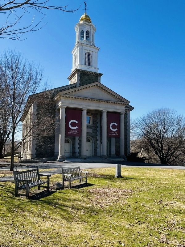 Colgate Memorial Chapel across from the marker. image. Click for full size.