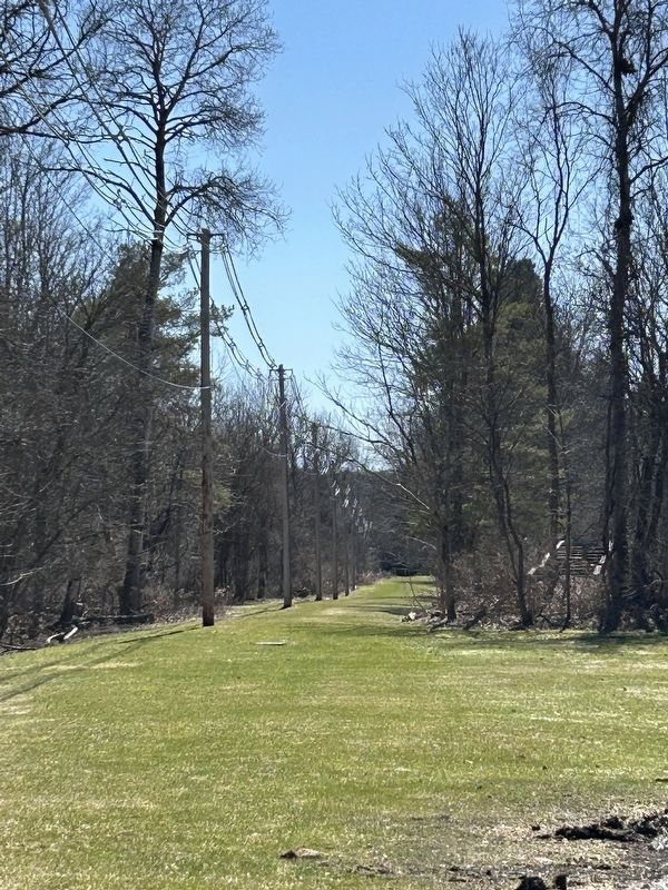 Trail leading to site of the Great Chocolate Train Wreck.. Click for full size. Trail leading to site of the Great Chocolate Train Wreck. image. Click for full size.