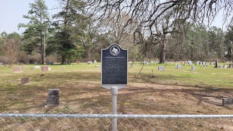 Campground Cemetery and Marker. Click for full size. Campground Cemetery and Marker image. Click for full size.