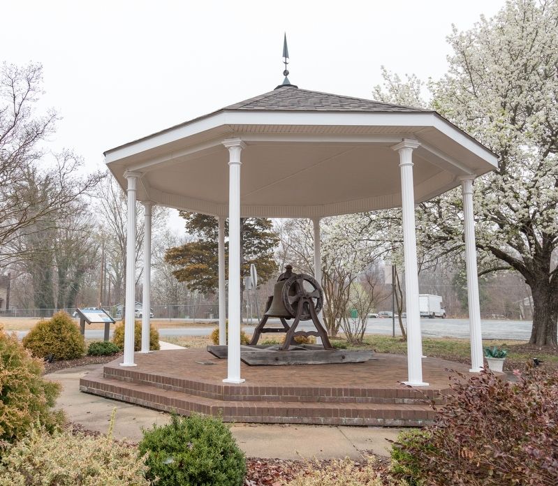 The Trinity College Memorial Gazebo and Bell. Click for full size. The Trinity College Memorial Gazebo and Bell image. Click for full size.