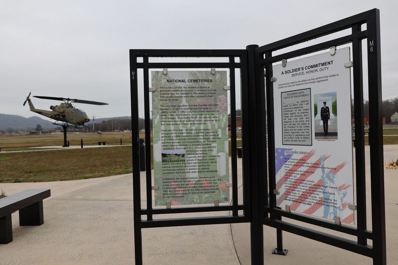 National Cemeteries Marker. Click for full size. National Cemeteries Marker image. Click for full size.