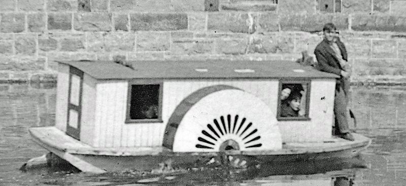 Marker detail: Bill Earl�s Paddlewheel image. Click for full size.