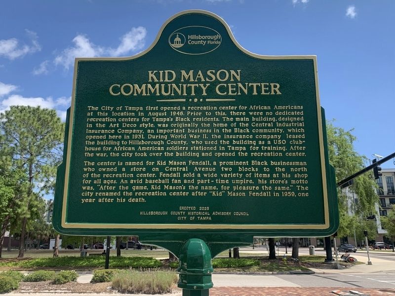 Kid Mason Community Center Marker image. Click for full size.