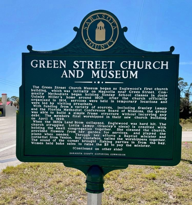 Green Street Church and Museum Marker (front). Click for full size. Green Street Church and Museum Marker (front) image. Click for full size.