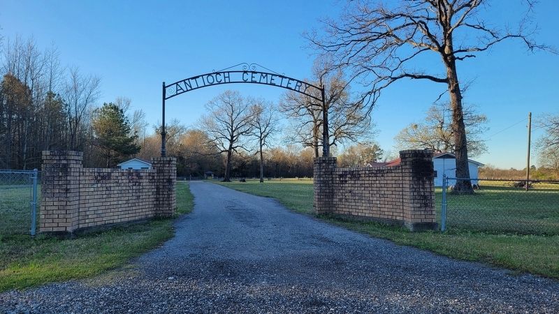 The main entrance to the Antioch Cemetery. Click for full size. The main entrance to the Antioch Cemetery image. Click for full size.