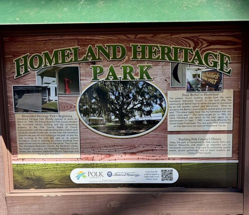 Homeland Heritage Park Marker image. Click for full size.
