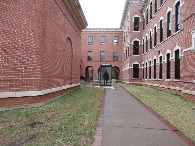 New location of Burleson Quadrangle Marker. Click for full size. New location of Burleson Quadrangle Marker image. Click for full size.