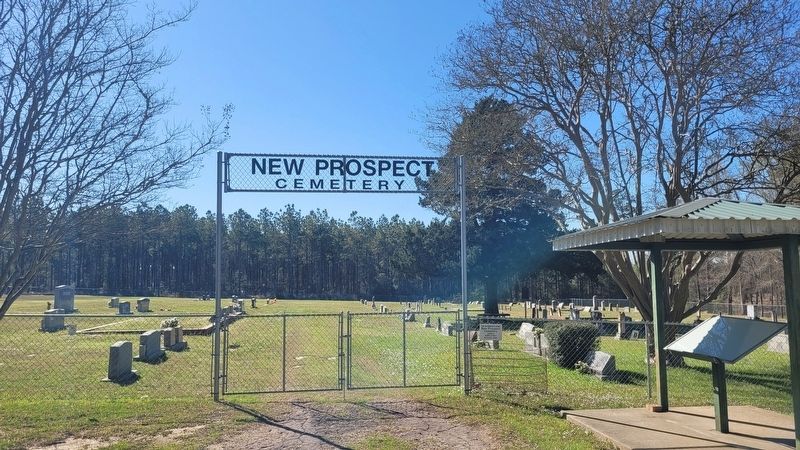 The New Prospect Cemetery and Marker. Click for full size. The New Prospect Cemetery and Marker image. Click for full size.