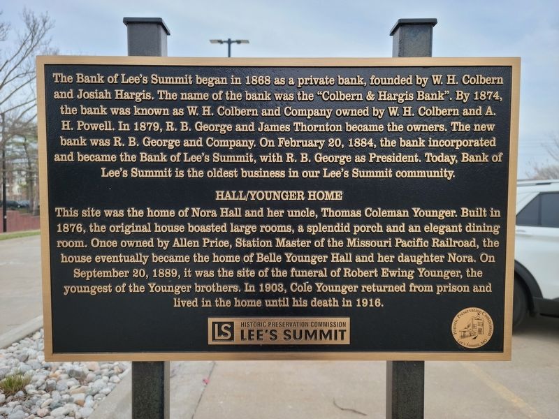 Hall/Younger Home Marker. Click for full size. Hall/Younger Home Marker image. Click for full size.