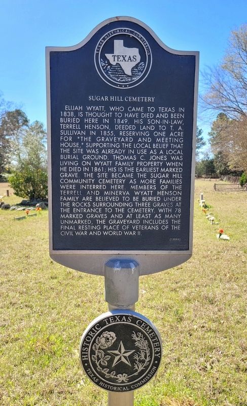 Sugar Hill Cemetery Marker image. Click for full size.