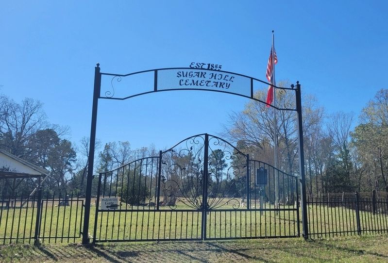 Sugar Hill Cemetery and Marker image. Click for full size.