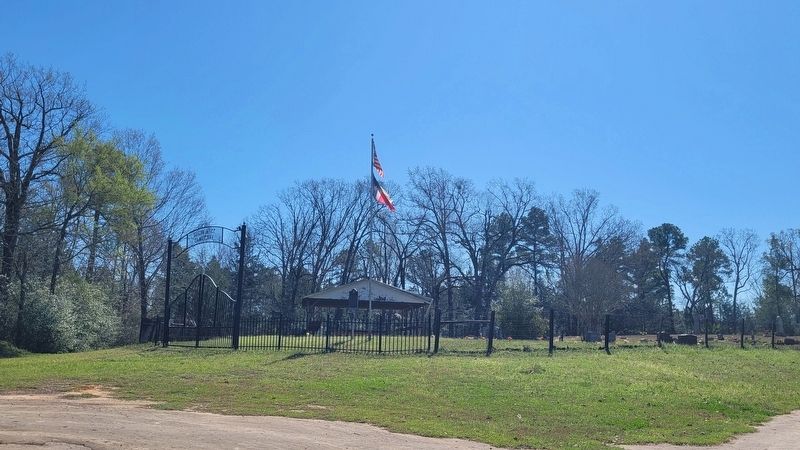 The view of the Sugar Hill Cemetery from the road image. Click for full size.