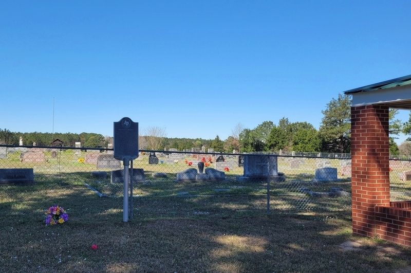 Waldrop Cemetery and Marker. Click for full size. Waldrop Cemetery and Marker image. Click for full size.