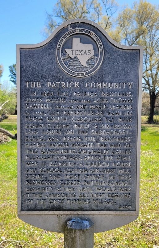 The Patrick Community Marker image. Click for full size.