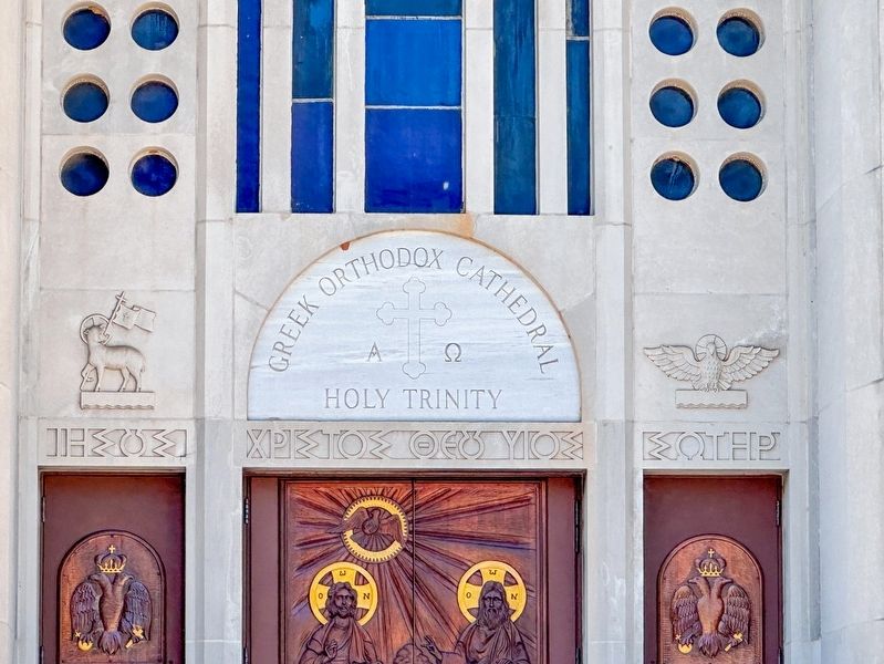Holy Trinity Greek Church Entrance. Click for full size. Holy Trinity Greek Church Entrance image. Click for full size.